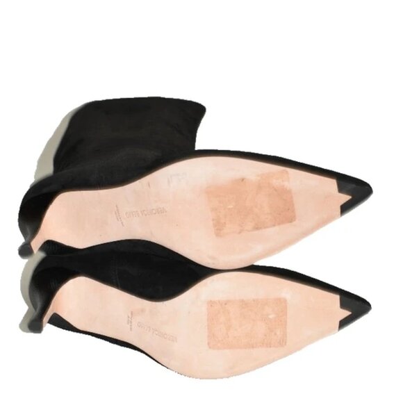 New! VERONICA BEARD Lavaca Boot Knee High Size 9.5 Black Suede M DD396A - Picture 6 of 6